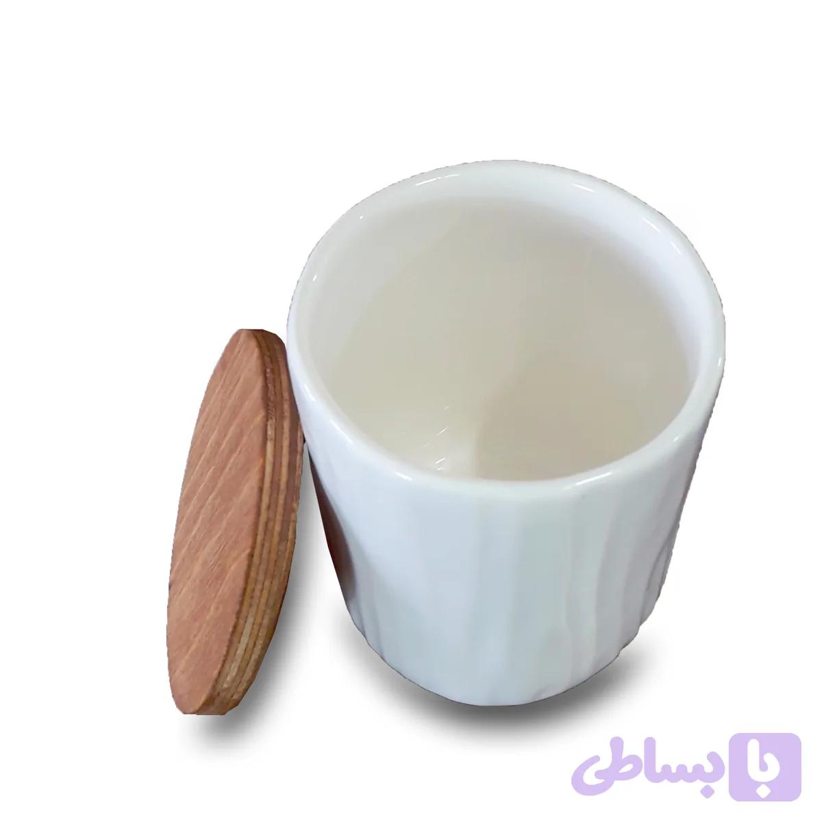 بانکه سایز کوچک طرح درختی درب چوبی — تصویر 1
