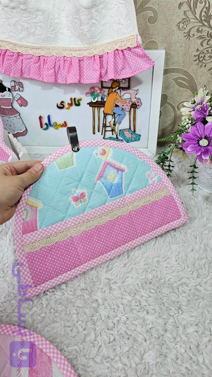 دمکنی قوری پارچه‌ای حجم‌دار (کاور قوری فانتزی) کد ۲۷