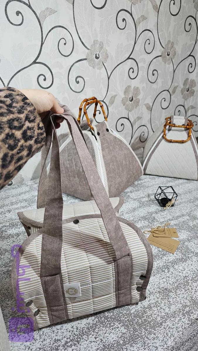 کاور قابلمه مسافرتی و پیکنیک پارچه‌ای مدل فانتزی (گرد)