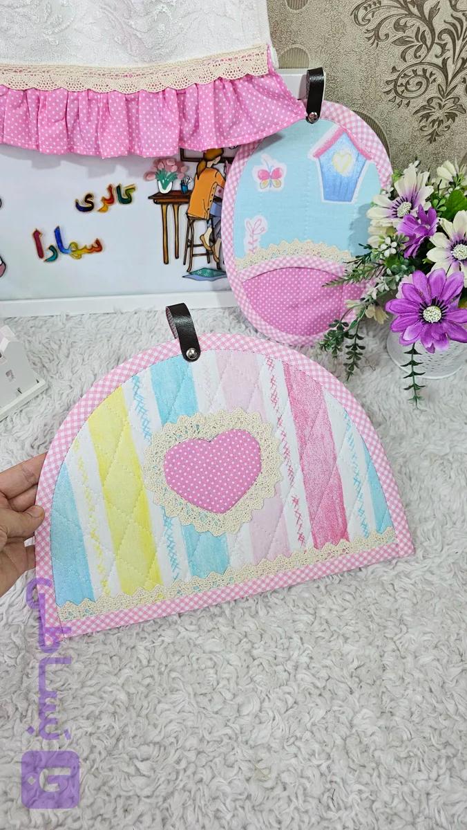 دمکنی قوری پارچه‌ای مدل ساده (کاور قوری آشپزخانه) کد ۲۵