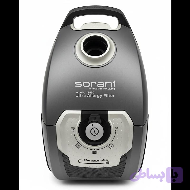 جاروبرقی سورانی با موتور ایتالیایی سوپرسایلنت مدل sorani 3600 — تصویر 1