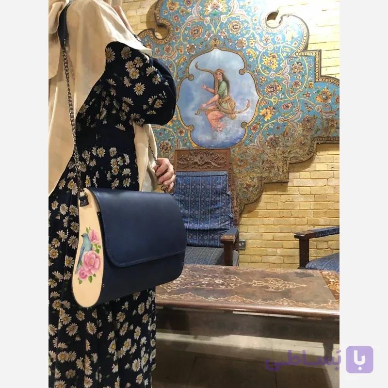 کیف رو دوشی طرح گل و مرغ