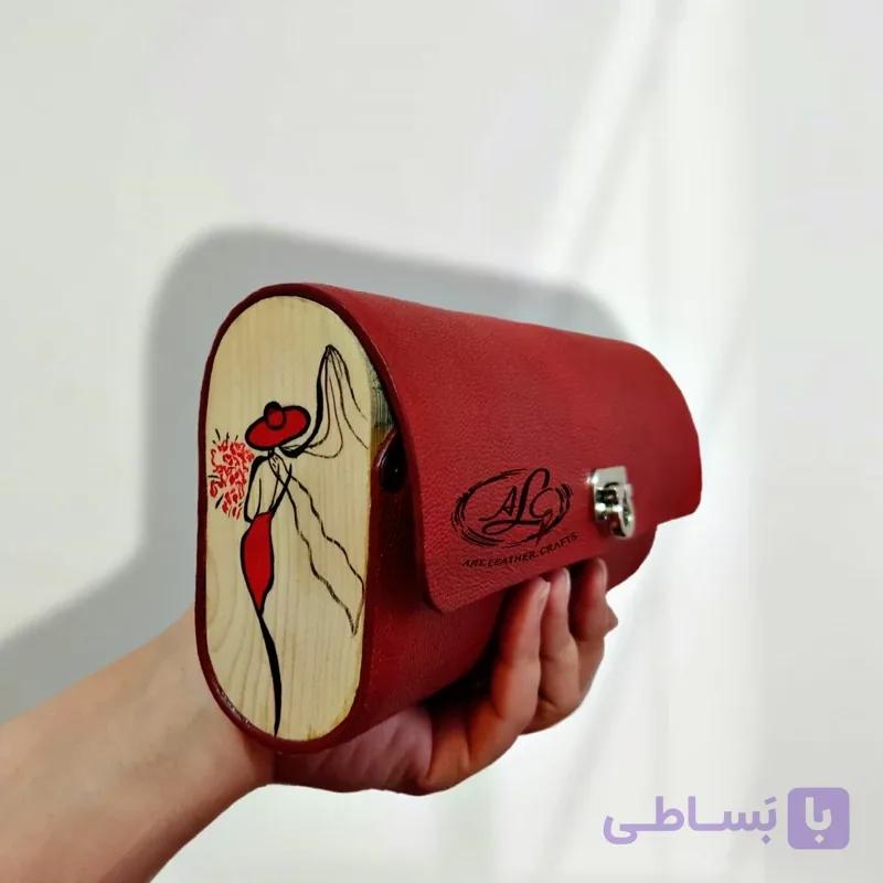 کیف دستی زنانه طرح گل به سر