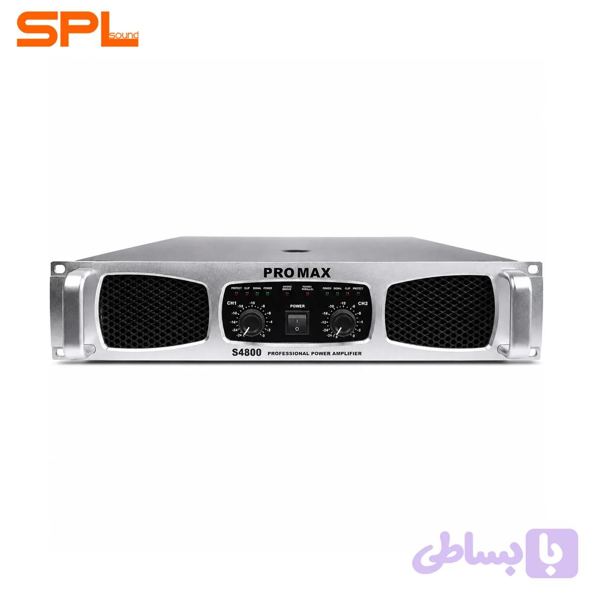 پاور آمپلی فایر پرومکس مکستور S-4800 — تصویر 1