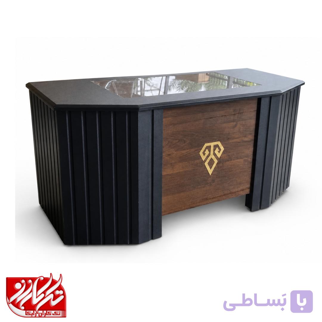 میز سلون کارمندی سایز ۱۶۰با صندوق متحرک — تصویر 1