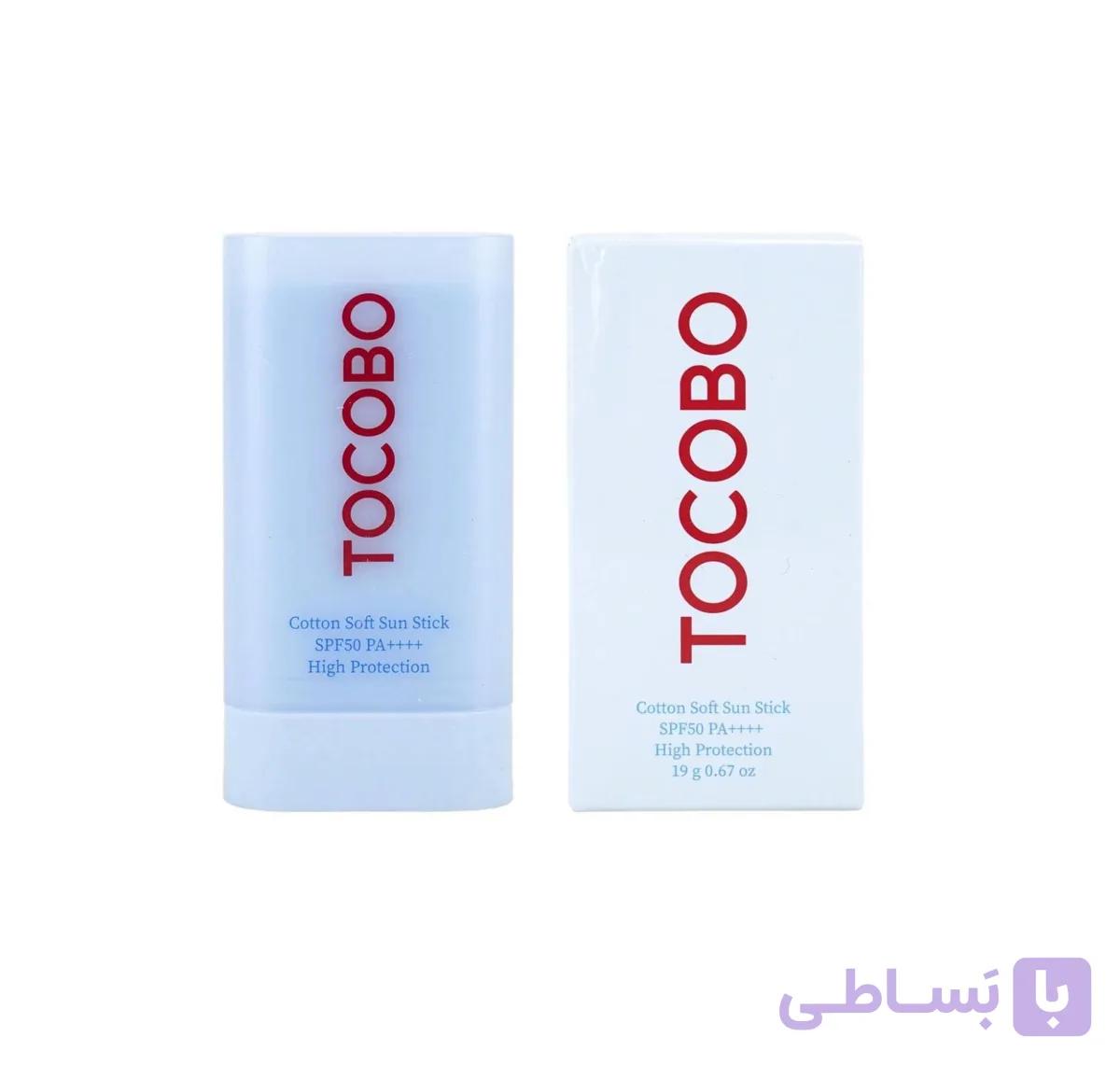 ضدآفتاب استیکی توکوبو آبی بدون رنگ SPF 50 مناسب انواع پوست حجم 19 گرم