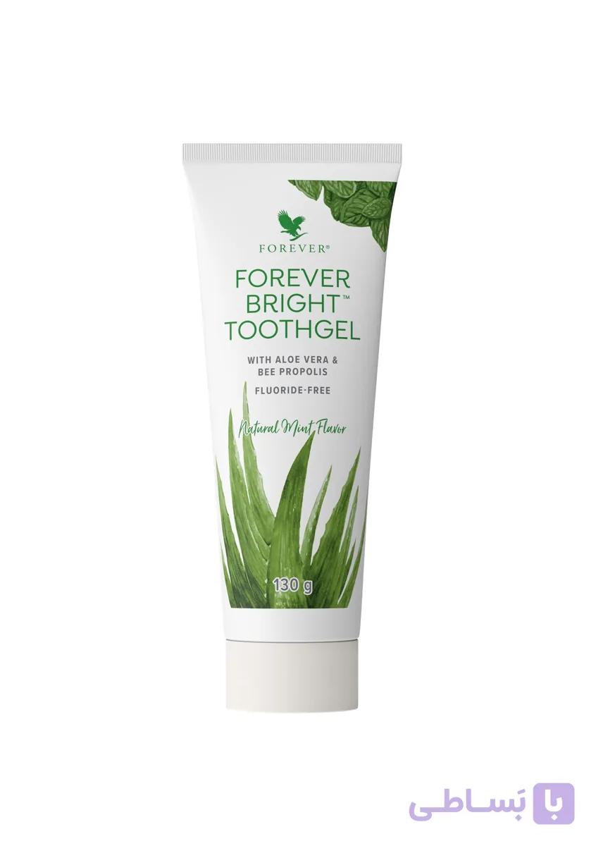 خمیردندان بدون فلوراید سفیدکننده فوراور Forever Bright حاوی عصاره نعنا و آلوئه ورا حجم 130 گرم