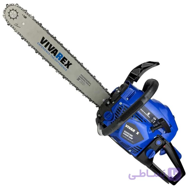 اره زنجیری بنزینی ویوارکس مدل VR5824-GCS سایز ۵۰ سانتی دو زمانه