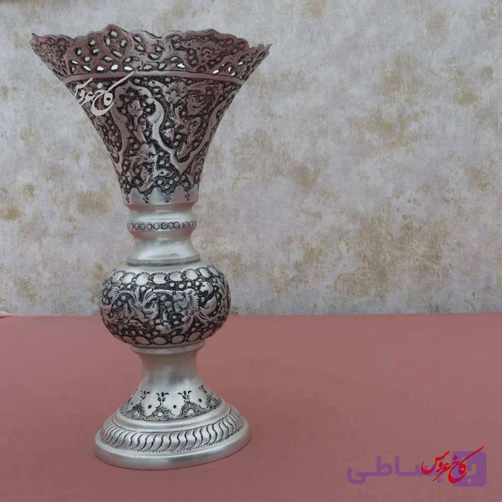 گلدان قلمزنی اصفهان شیپوری