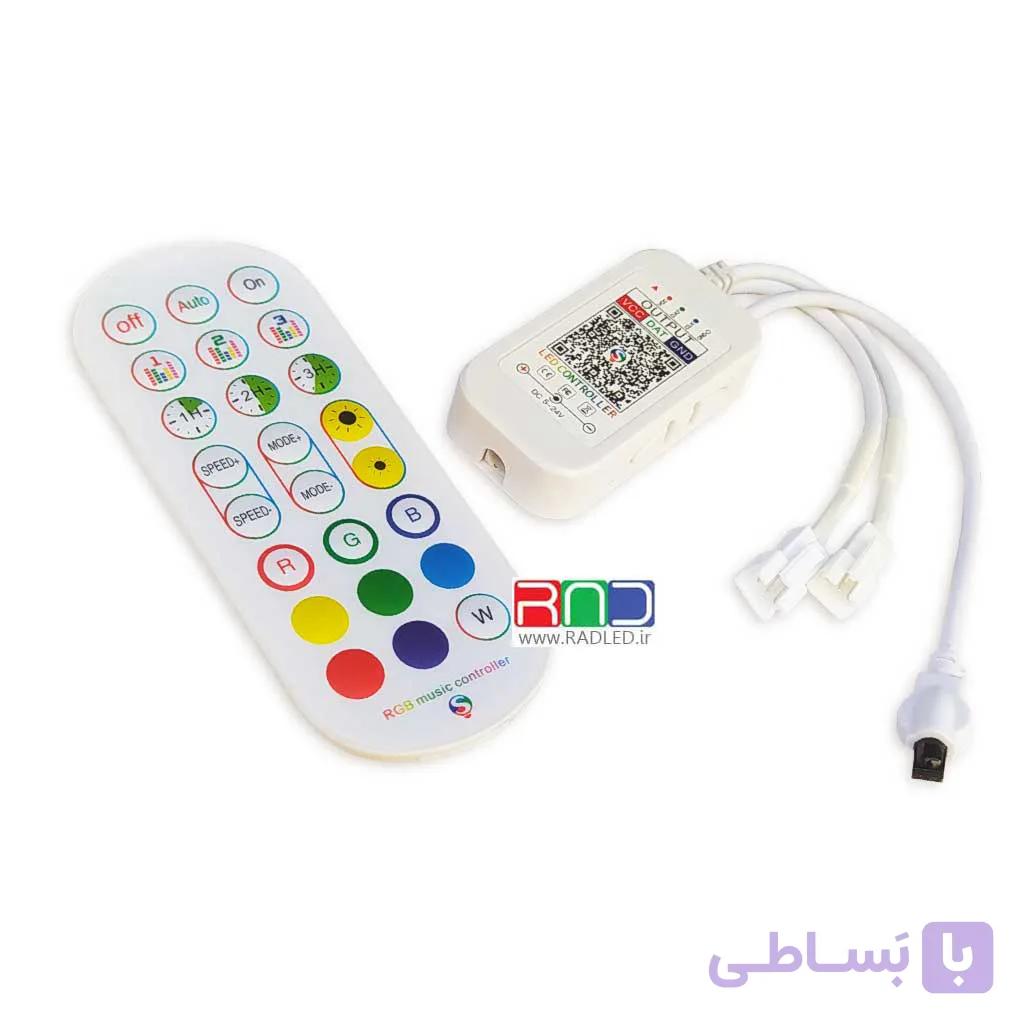 ریموت کنترل هوشمند مدل Wi-Fi 24 keys RGB LED Controller — تصویر 1