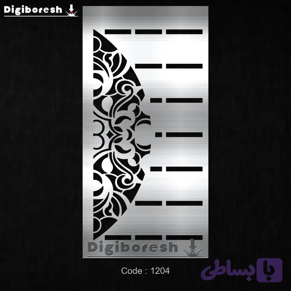 فایل DXF پنل دکوراتیو فلزی مدرن، هندسی و انتزاعی کد 1204 — تصویر 1