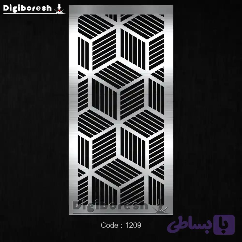 فایل DXF پنل دکوراتیو فلزی سه‌بعدی / خطای دید کد 1209 — تصویر 1
