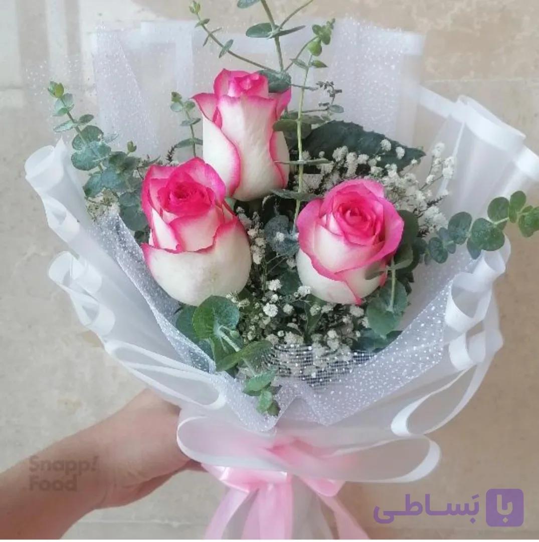 دسته گل طبیعی رز هلندی کد (۸۵)