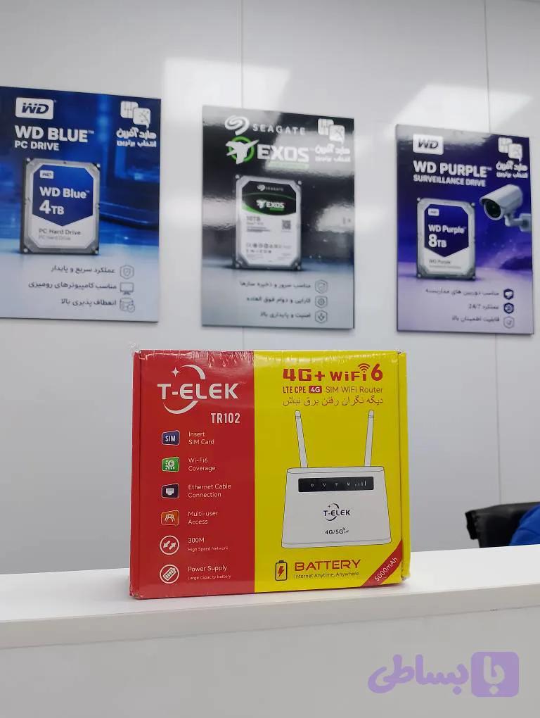 مودم سیم‌کارتی T-ELEK TR102 با باتری 5000mAh — تصویر 1