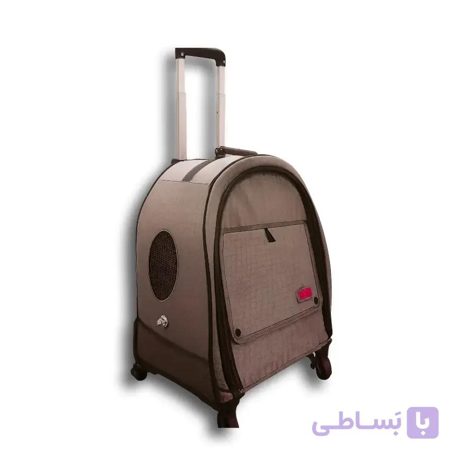 کیف و کوله چرخ‌دار حمل سگ و گربه رژین پلاس | مدل تراولی — تصویر 1