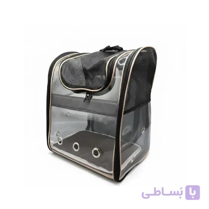 کوله پشتی تمام طلق مدل کاملیا (پشت پارک‌شو) + حجم/وزن/تعداد