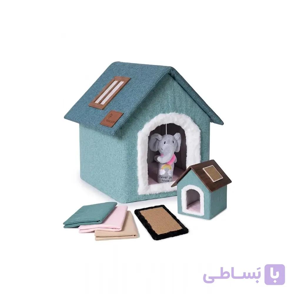 کلبه گربه VIP لاکچری پرتابل (پنجره‌دار)