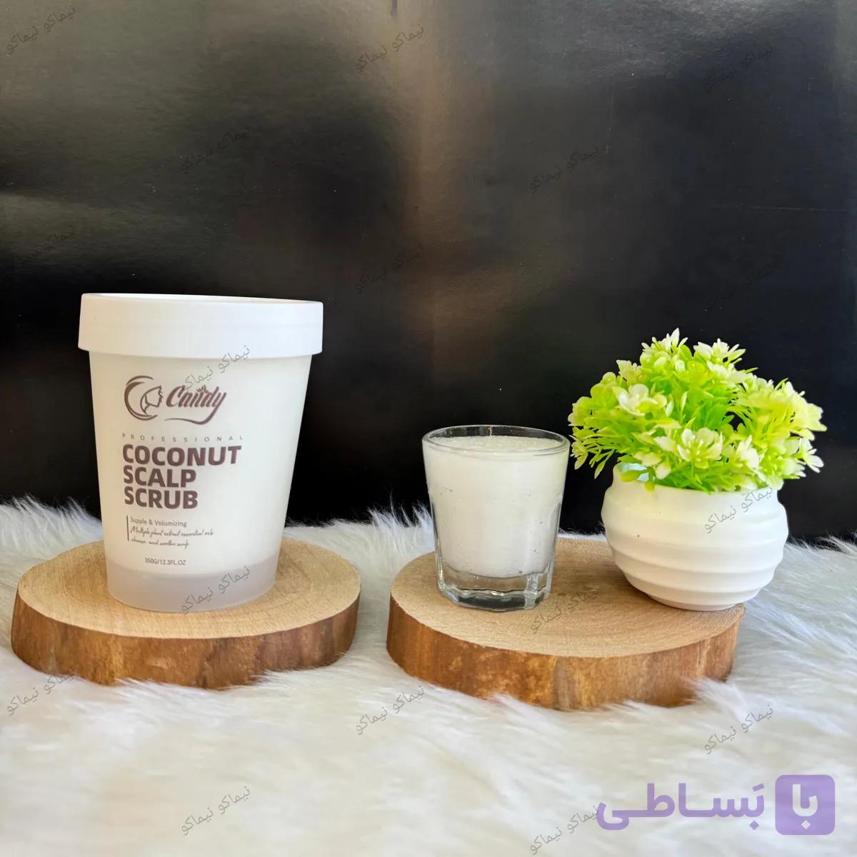 اسکراب کندی نارگیلی پوست خشک و حساس نمکی — تصویر 1