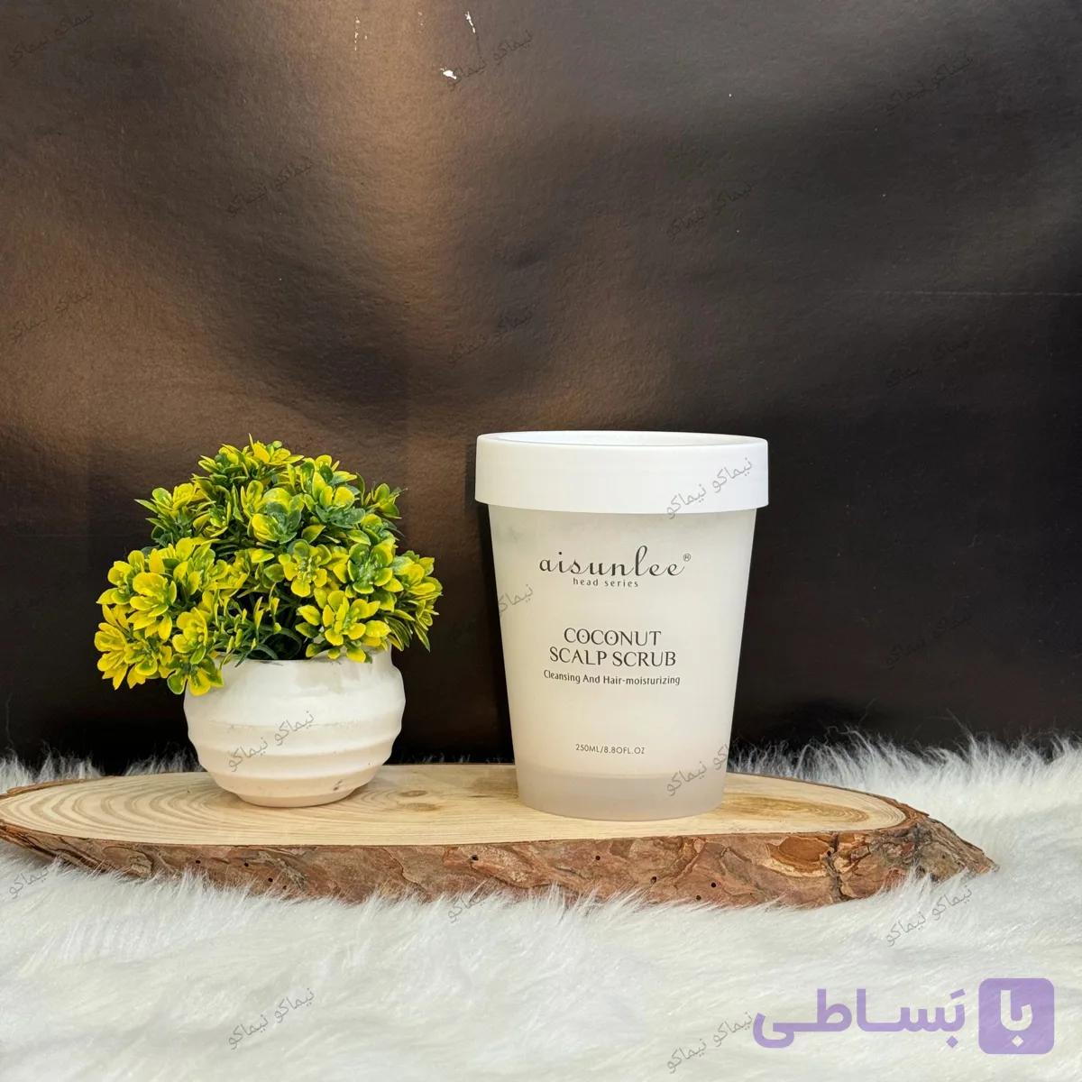 اسکراب آیسانلی اسکالپ پوست خشک نارگیلی — تصویر 1