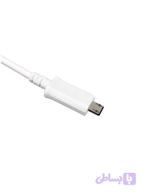 کابل سیلیکونی MICRO-USB ولت آمپر ( سفید ) — تصویر 1