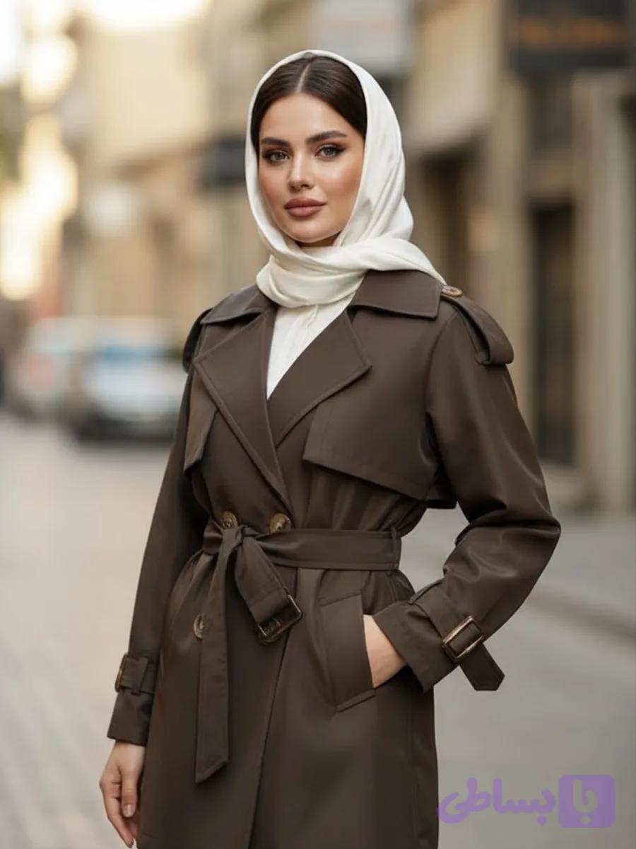 ترنچ کت ژیله دار