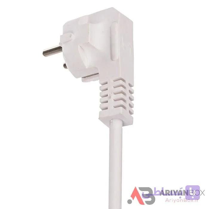 کابل برق دوشاخه پرسی 3 متری استاندارد 1 * 2 — تصویر 1
