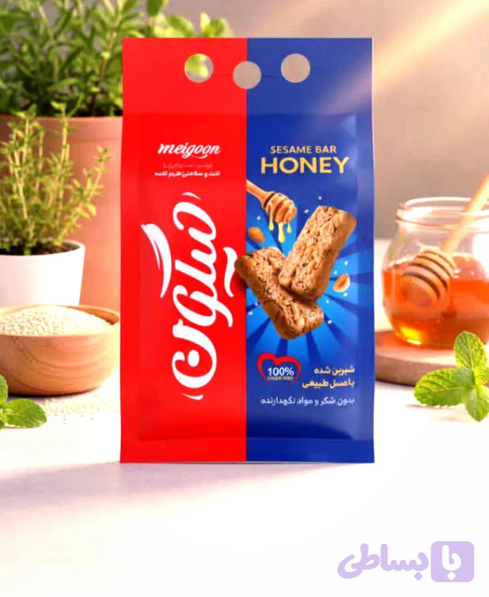 شکلات کنجدی عسلی چهارمغز میگون