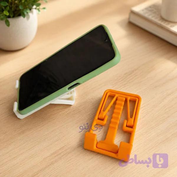 استند موبایل تاشو، پایه نگهدارنده گوشی قابل حمل با ۶ زاویه تنظیم — تصویر 1