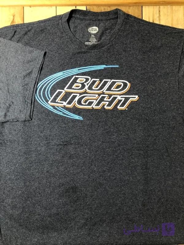 تیشرت استوک بنفش طرح BUD Light — تصویر 1