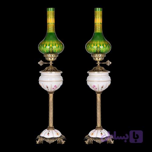 چراغ گردسوز ایلیا آتتیک گلدار (سبز)
