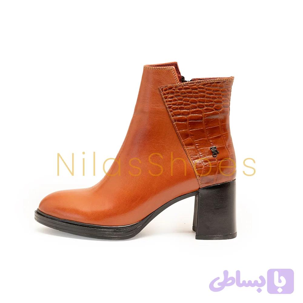 نیم بوت زنانه چرم طبیعی (R-807) — تصویر 1