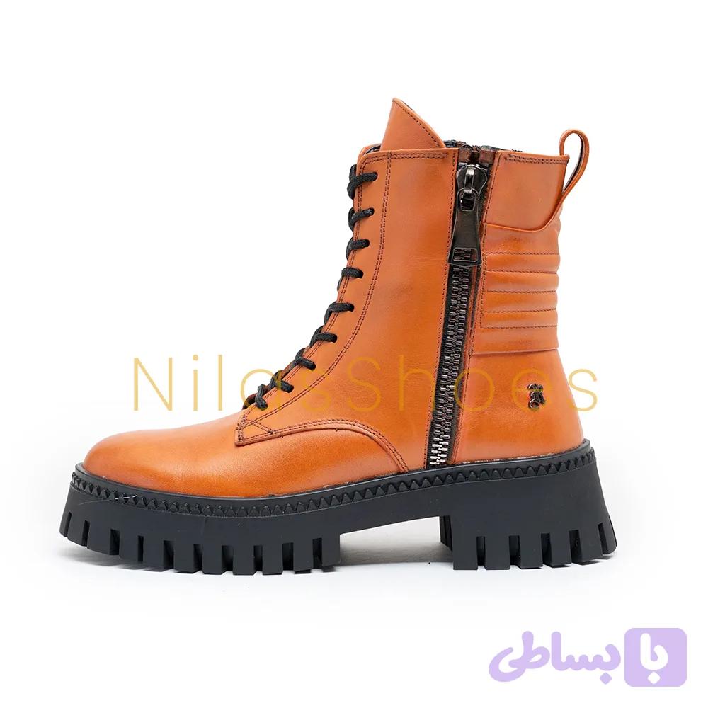 نیم بوت زنانه راحتی چرم طبیعی (R-955) — تصویر 1