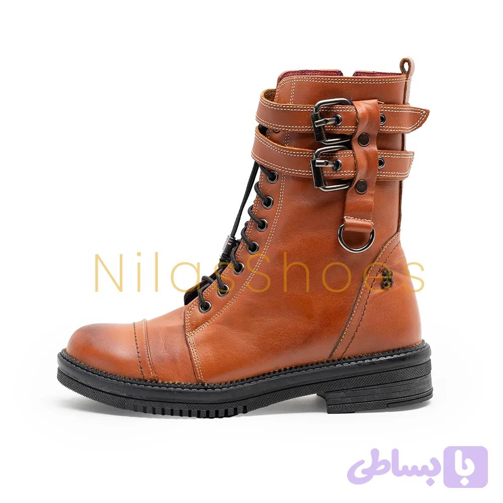 نیم بوت زنانه راحتی چرم طبیعی (R-7742) — تصویر 1