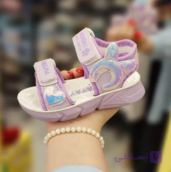 صندل بچگانه دخترانه مدل دو چسب خرگوشی — تصویر 1
