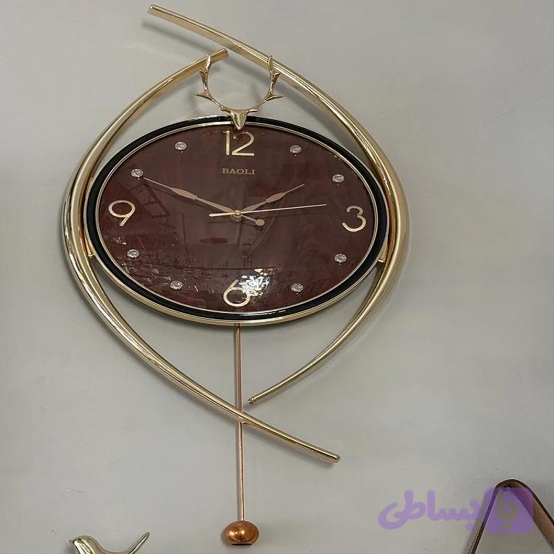 ساعت دیواری تزئینی /ساعت دیواری منحنی با سبک آرت‌دکو و صفحه محدب انتخابی لوکس برای اتاق نشیمن، ساعت لوکس، سفید مدرن، مینیمالیستی، ساعت زرشکی، ساعت دیواری برای اتاق نشیمن و خواب ، ساعت مد روز، موتور بی‌صدا — تصویر 1