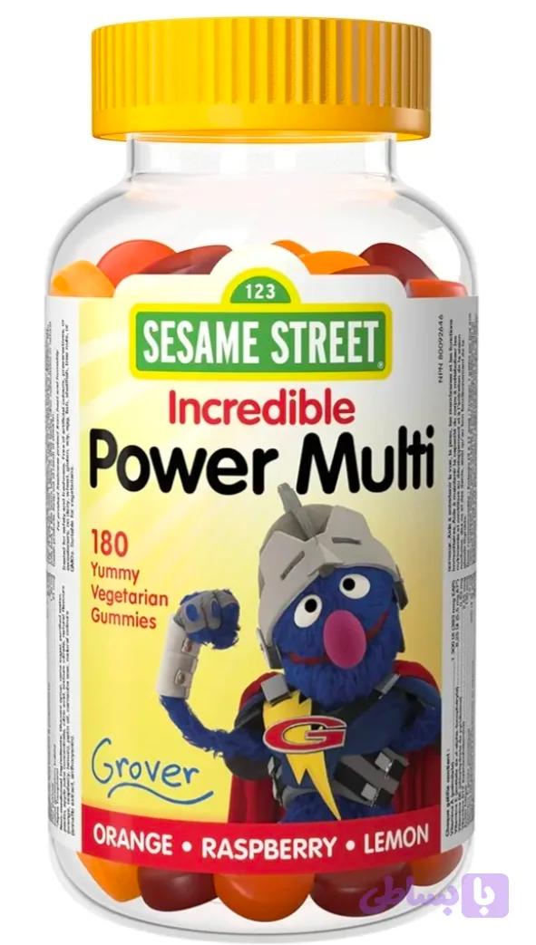 پاستیل مولتی کودک 180 عددی کانادایی SESAME STREET — تصویر 1