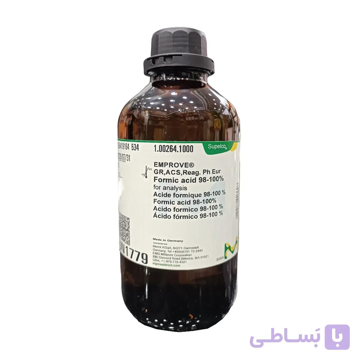 اسید استیک گرید آزمایشگاهی بطری یک لیتری — تصویر 1
