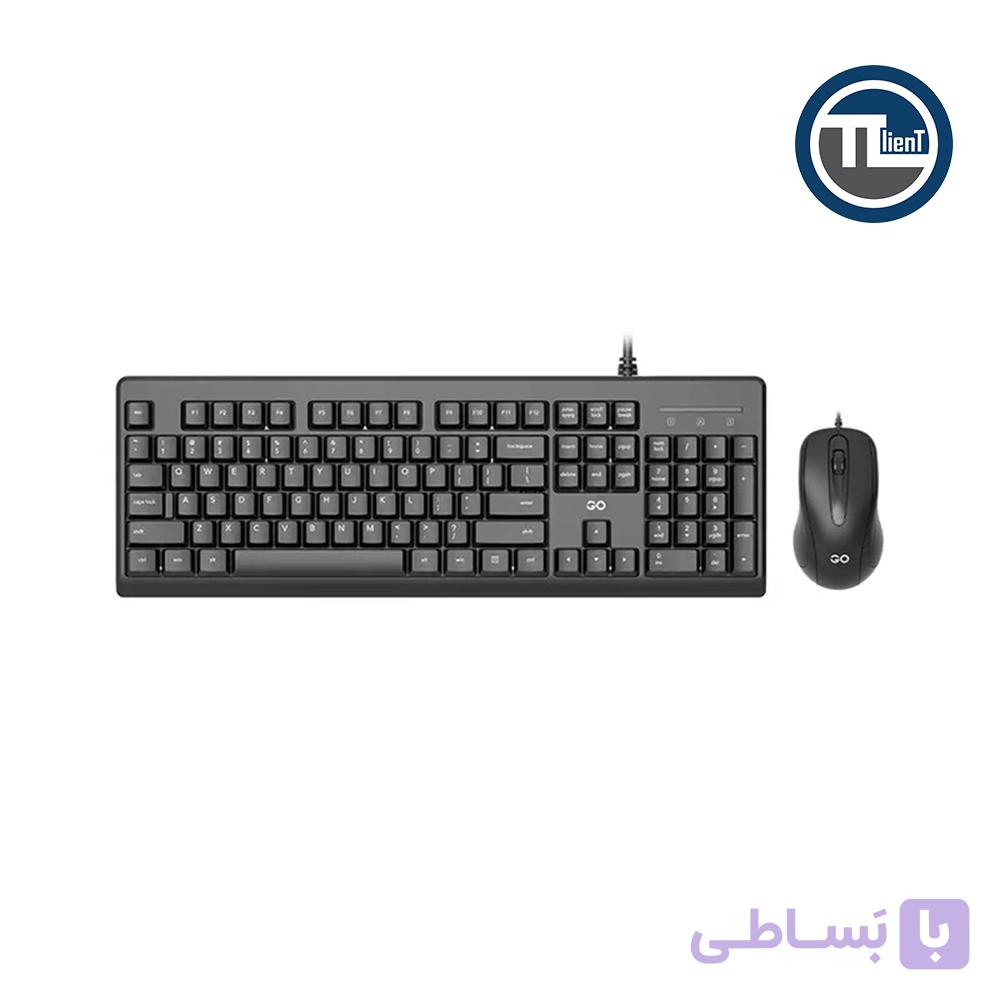 کیبورد و ماوس کمبو بی سیم فنتک مدل WK894 Black