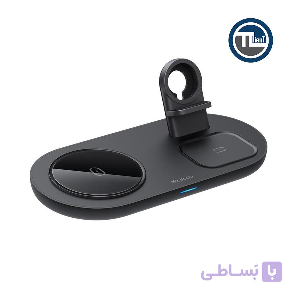 شارژر بی‌سیم رومیزی مک دودو مدل CH-7061 مشکی — تصویر 1