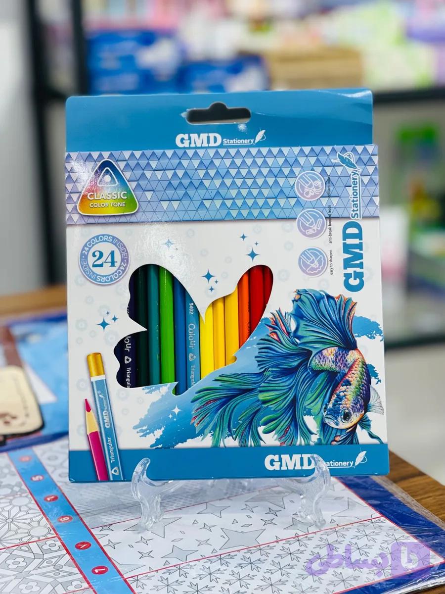 مداد رنگی 24 رنگ جی ام دی GMD (کد E9TG1)