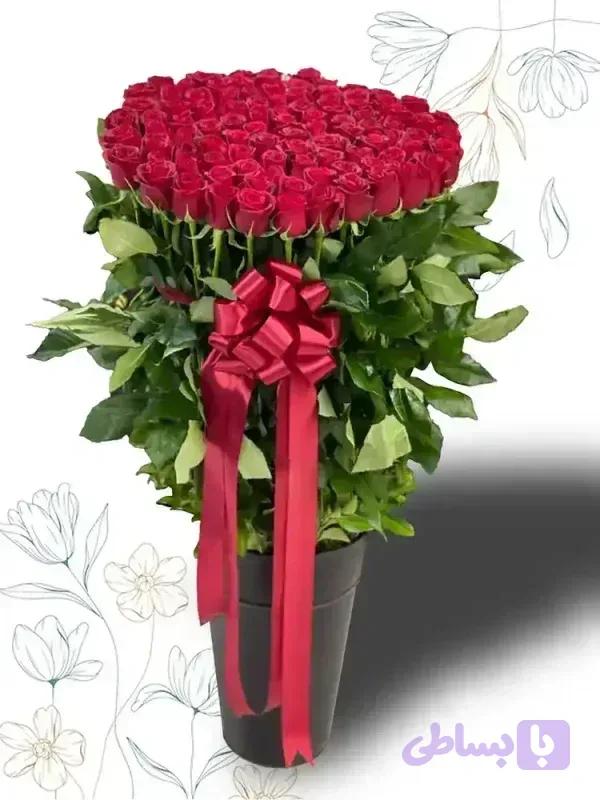 باکس گل مناسبتی گرد کد 208