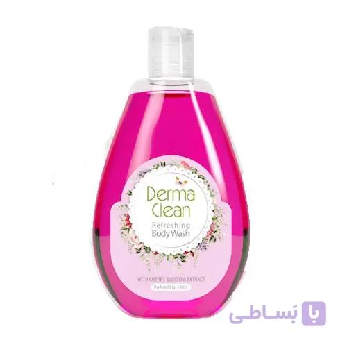 شامپو بدن خوشبو کننده عصاره شکوفه گیلاس درماکلین حجم 300 میل — تصویر 1
