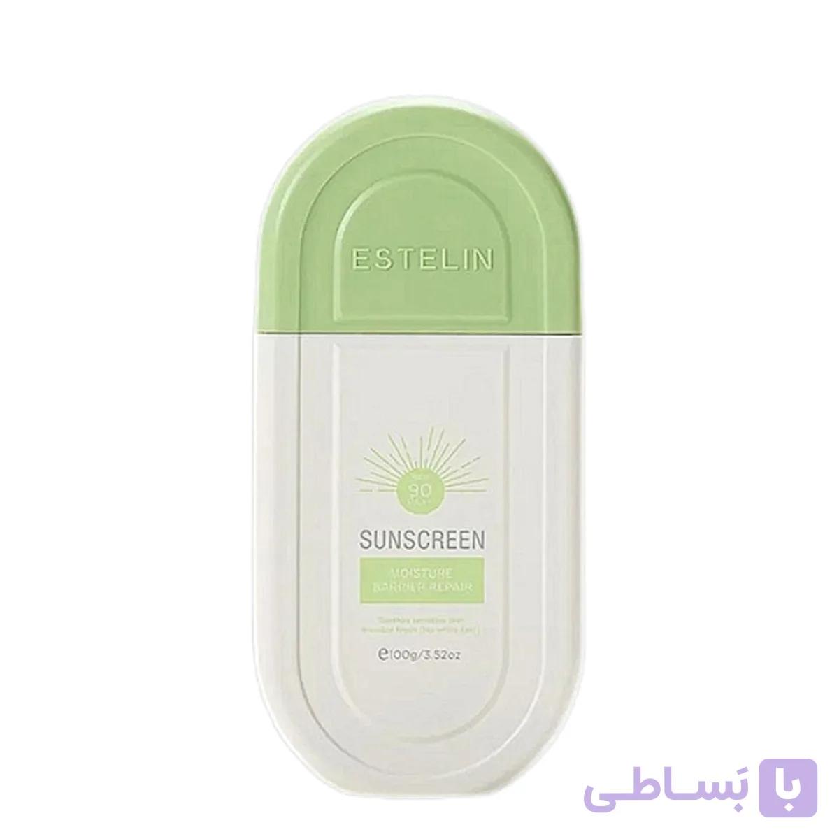 ضدآفتاب سبز استلین ترمیم‌کننده استلین | 100g Estelin Moisture Barrier Repair 50g
