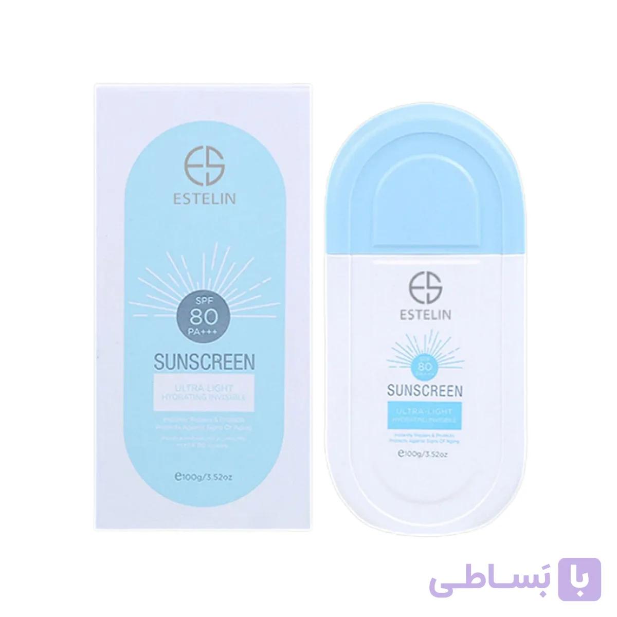 ضد آفتاب استلین ابی مدل بی رنگ ultra حجم 100 میلی لیتر