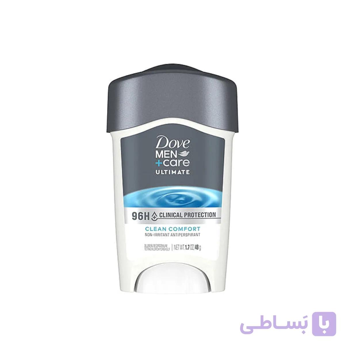 مام ضدتعریق داو مردانه 96 ساعته کلینیکال پروتکشن کلین کامفورتDove Men+Care Ultimate 96h Clinical Protection Clean Comfort Antiperspirant — تصویر 1