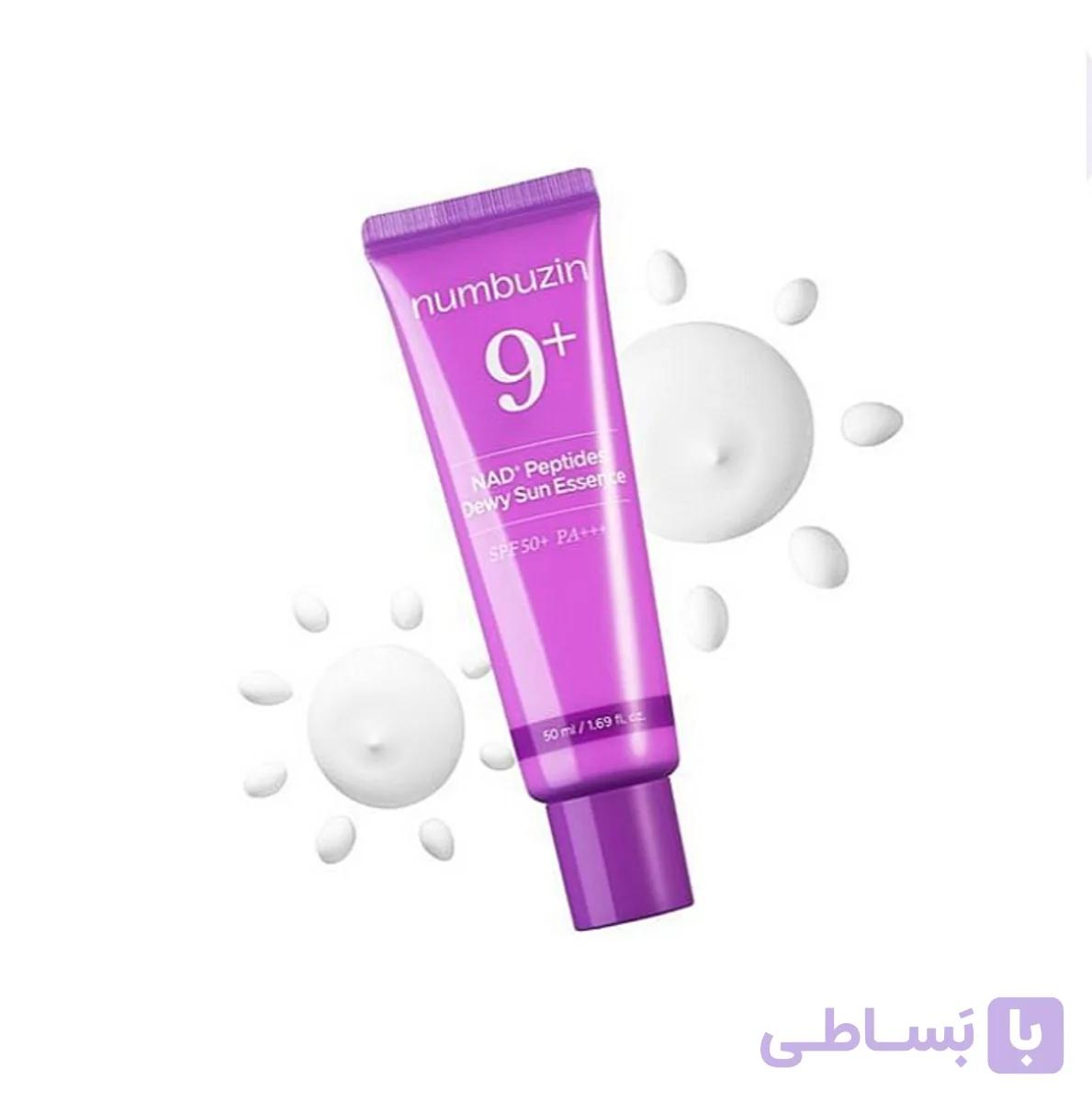 اسنس ضد آفتاب NAD+ و پپتاید شماره 9 نامبوزین Numbuzin اصل ضد پیری و سفت کننده — تصویر 1