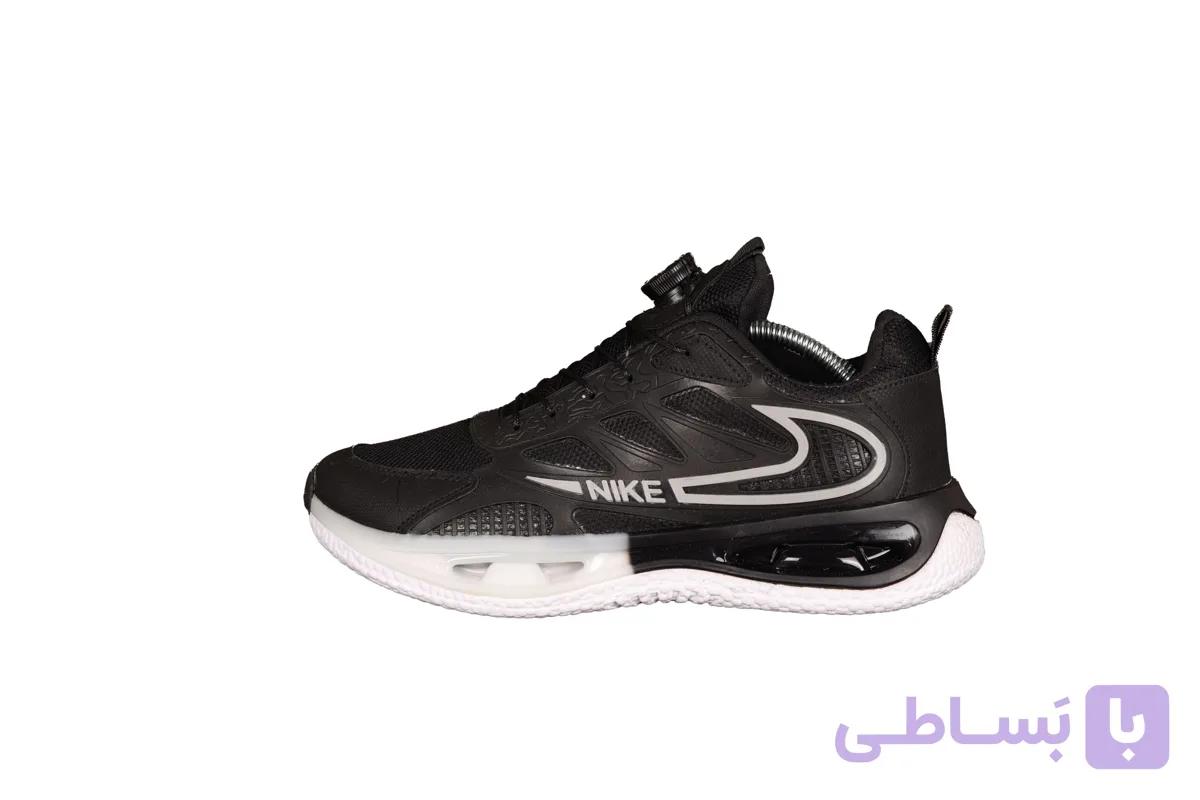 کفش مردانه روزمره اسپرت مدل نایک nike |دیسکی |مشکی زیره سفید — تصویر 1