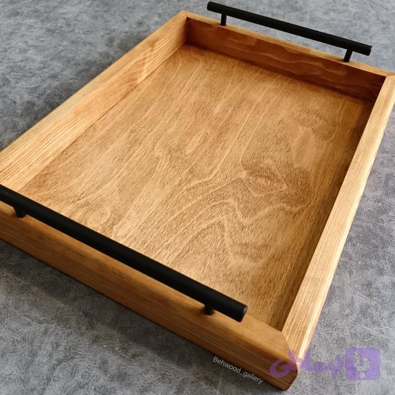 سینی چوبی دسته دار بهوود گالری