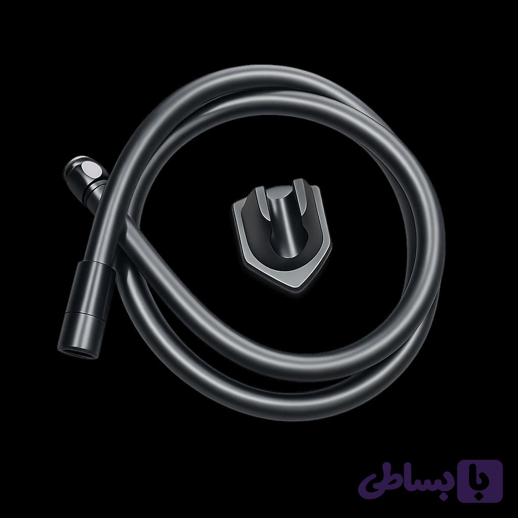 شلنگ توالت تاپ pvc نقره ای