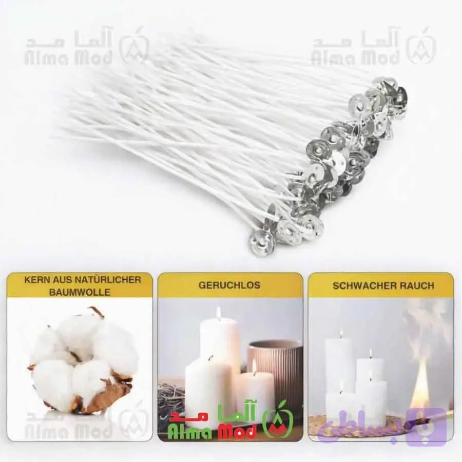 فیتیله شمع ۱۵ سانتیمتر ۶۰ عددی — تصویر 1
